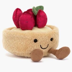 Jellycat Amuseables Fleurette Tarte Aux Fraises / NWT /SOLD OUT